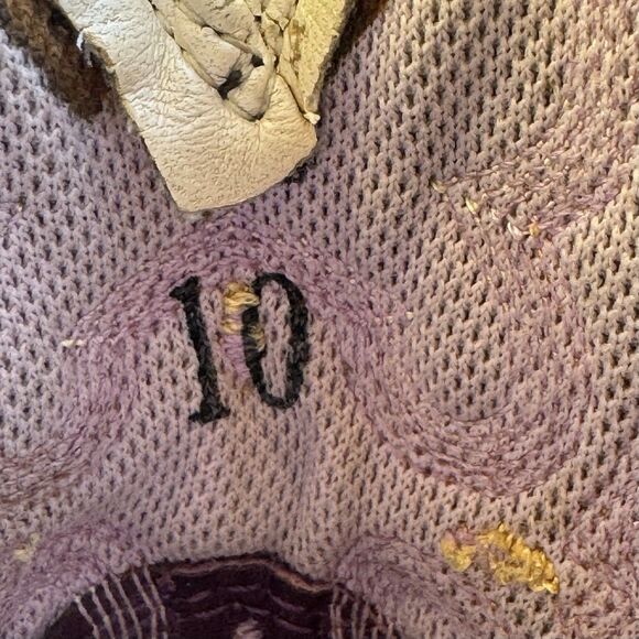 Ariat Western Boots Girls 10 Purple Leather Tombstone Wide Square Toe Embroidery - Picture 13 of 13